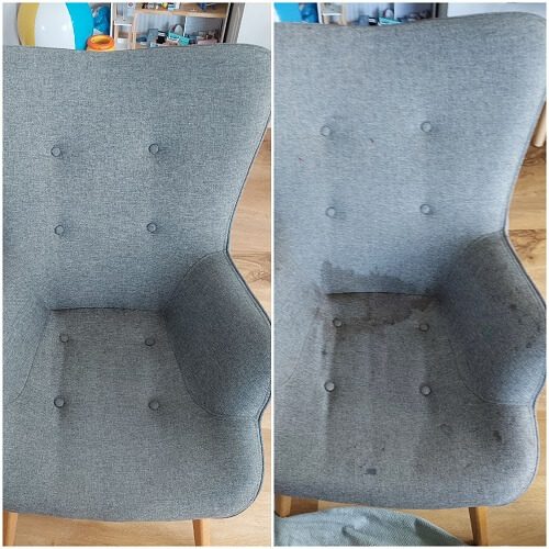 Efekty prania fotela
